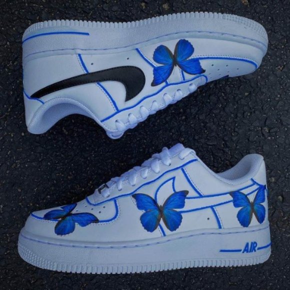 Custom Butterfly Air Force 1 '07 - Picture 2 of 4